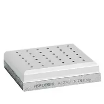 Asa Dental AL2761-1 - подставка для боров, 36. шт., алюминий, с отверстиями FG