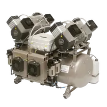 Ekom DK50 2X4VR/110 M - компрессор без шкафа, с осушителем, для централизованной компрессорной, до 8 бар, 430 л/мин, 4,4 кВт, Осушитель: С осушителем, Шумопоглощающий шкаф: Без шкафа