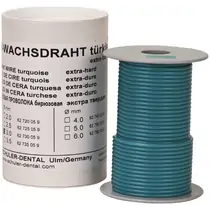 Schuler Dental S-U-WACHSDRAHT - восковая проволока синяя, твердая, 4,0 мм, катушка 250 г