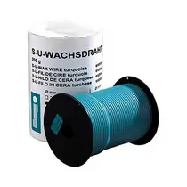 Schuler Dental S-U-WACHSDRAHT - восковая проволока бирюзовая, экстра твердая, 5,0 мм, катушка 250 г